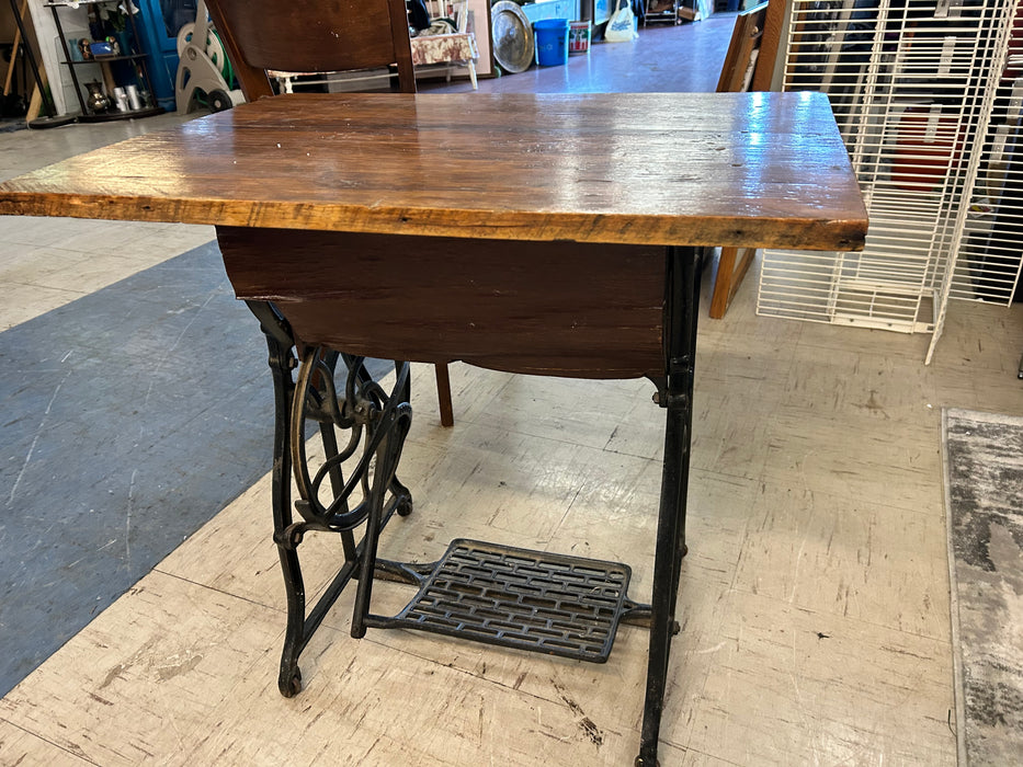 Handmade wood side table 34022