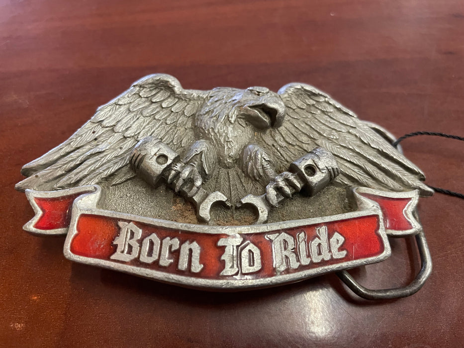 Born to ride eagle belt buckle 31703