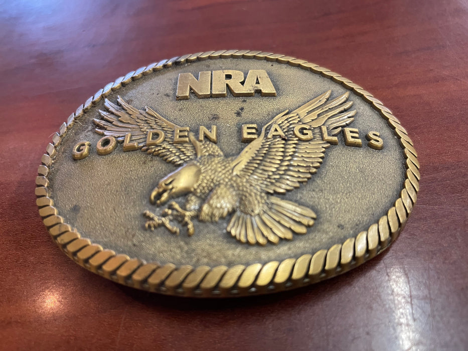 NRA golden eagle belt buckle 31729