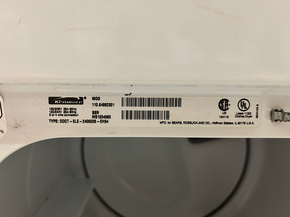Kenmore electric dryer 34028