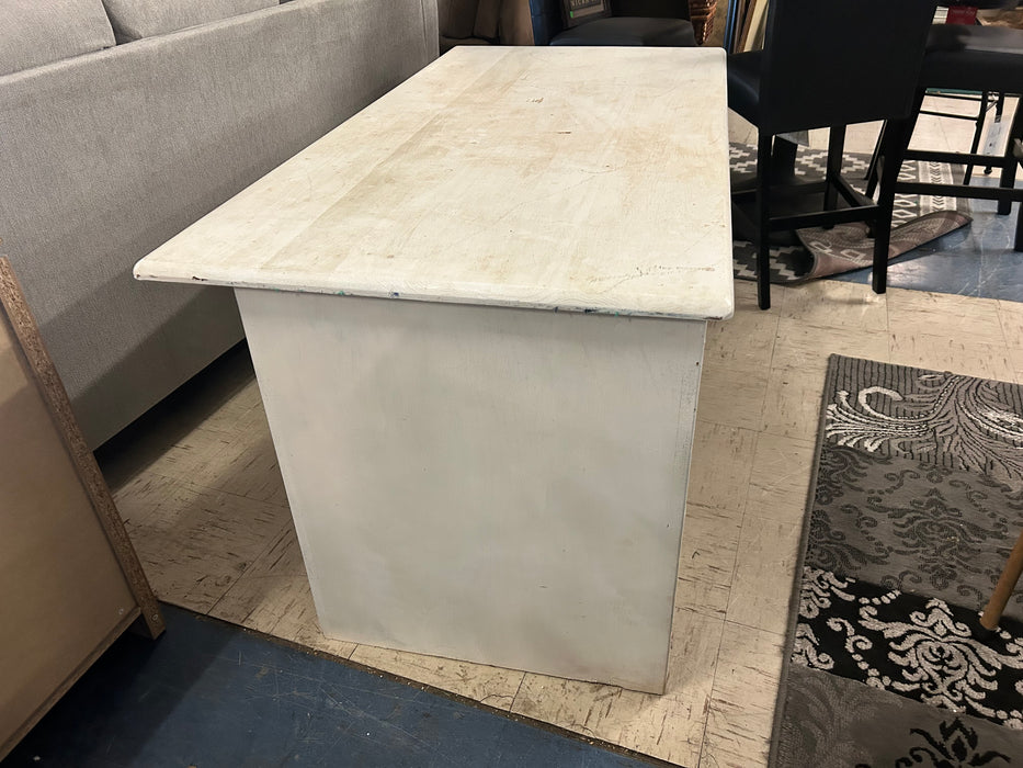 White 7 drawer desk 34033