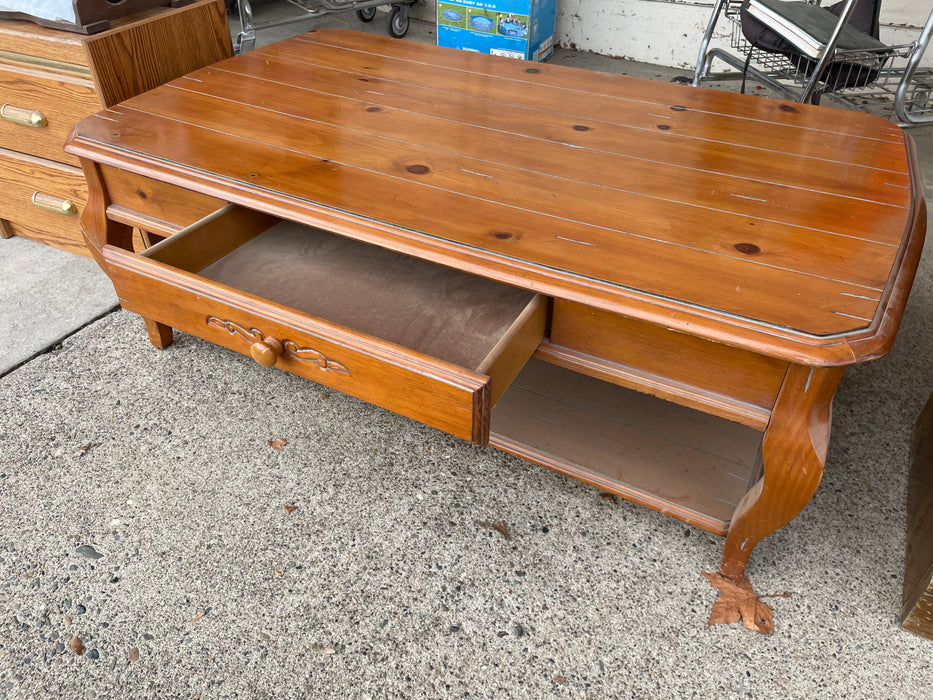 1 drawer wood coffee table 33321