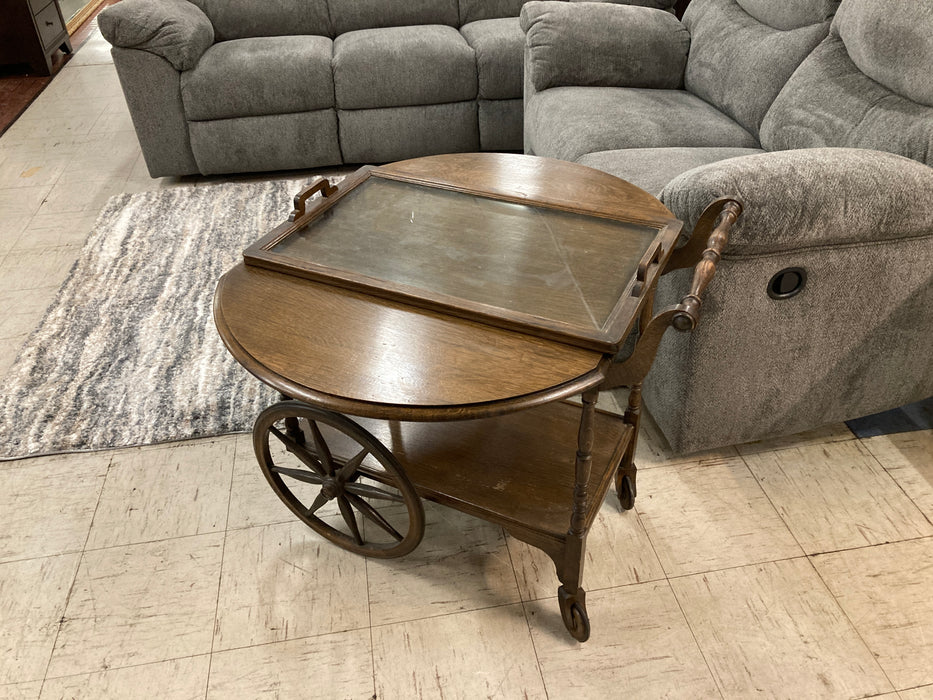 Tea cart with serving tray 31792