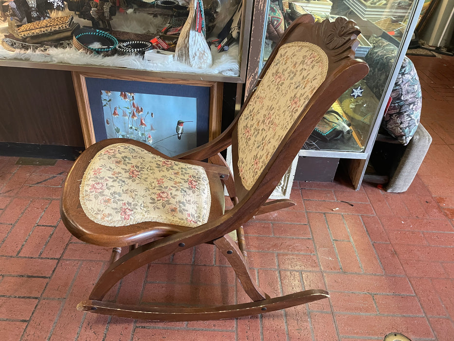 Foldable wood rocking chair rocker 31814