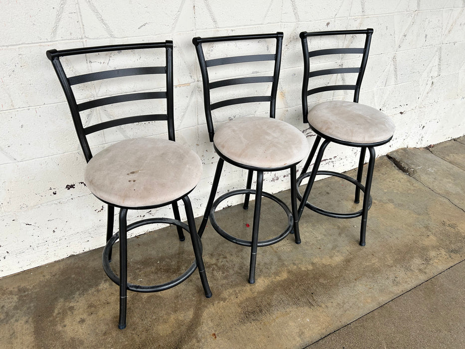 Black upholstered barstool seat height 24 inches 34053