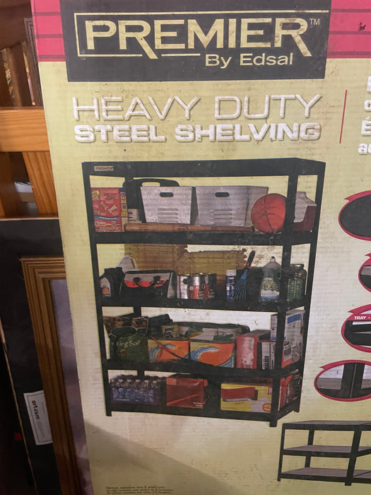 Heavy duty steel shelving in original box 33352