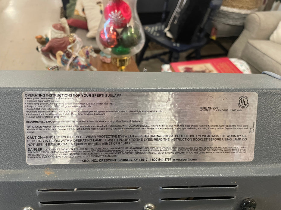 KBD ultraviolet light box with stand 33354