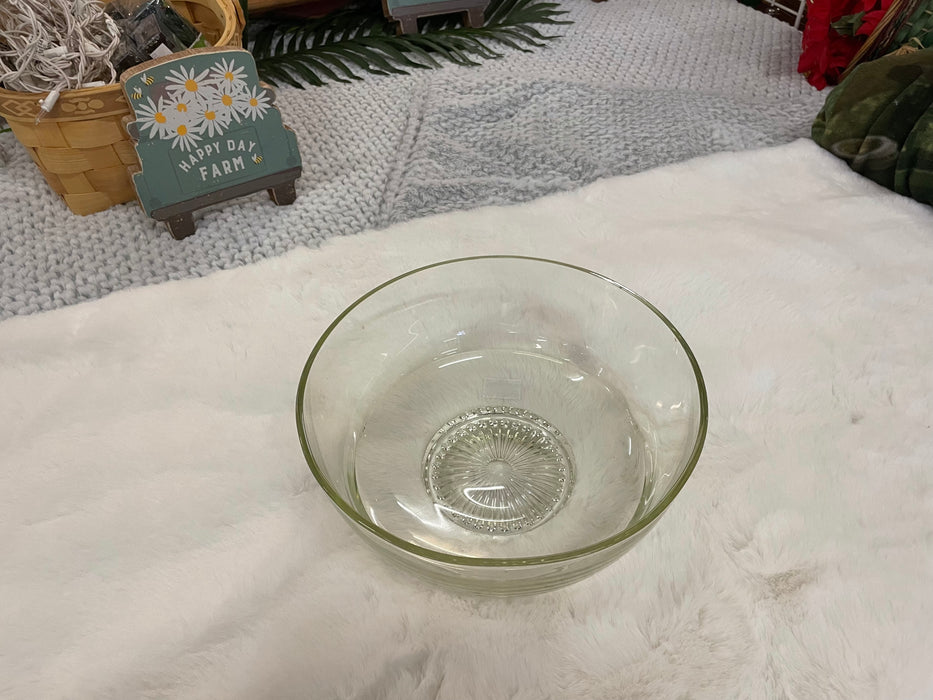 Vintage glass punch bowl 33356