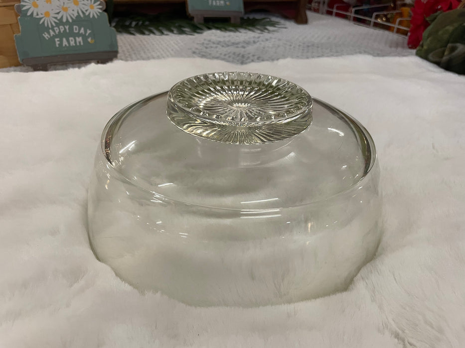 Vintage glass punch bowl 33356