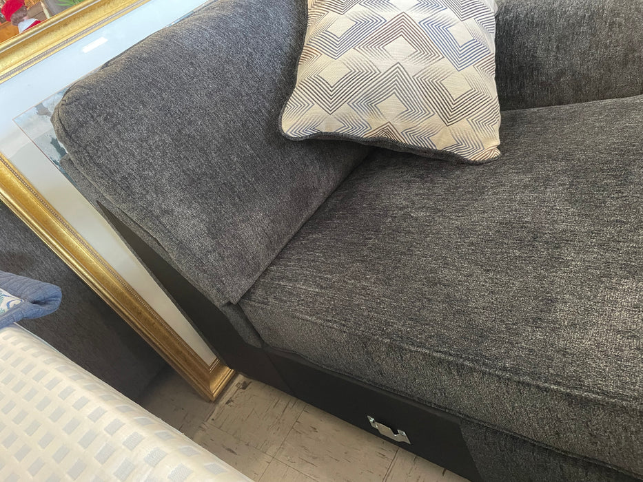 Ashley Eltmann Slate Gray chaise 33485