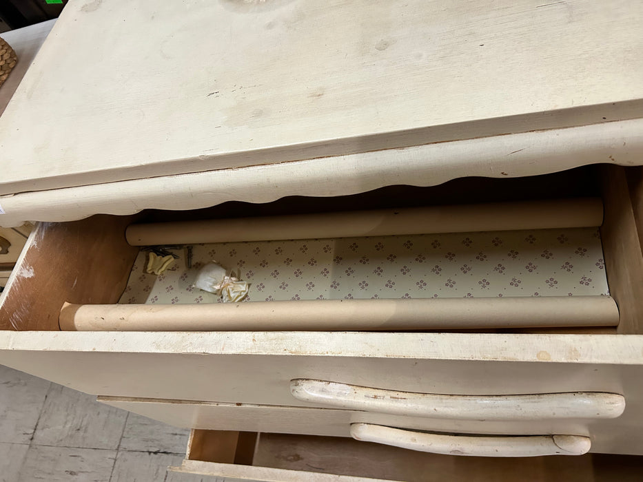 White 3 drawer chest dresser 33491