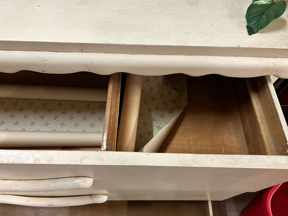 White 3 drawer chest dresser 33491