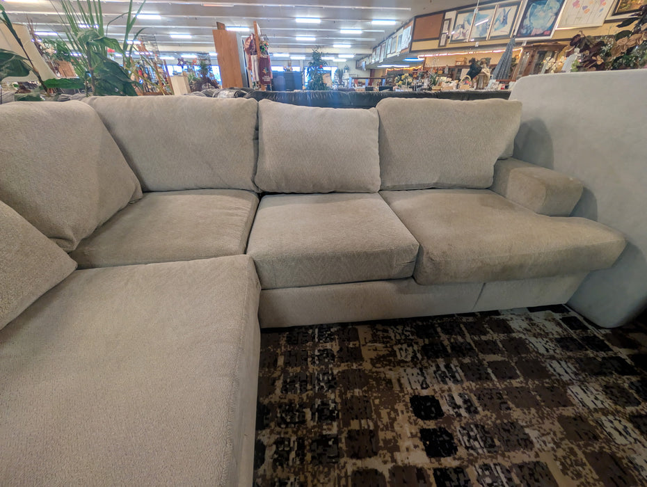 Tan sectional sofa couch 34161