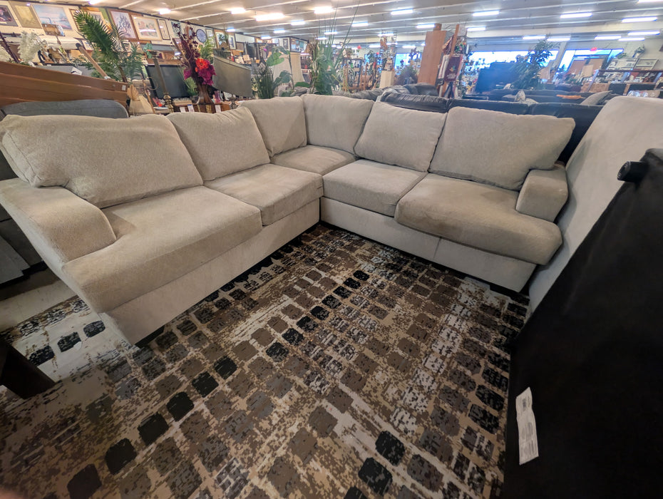 Tan sectional sofa couch 34161
