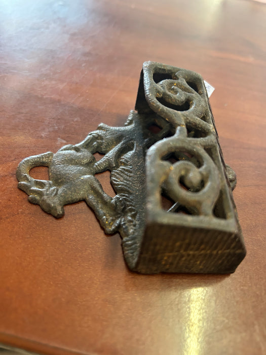 Antique billy goat cast iron match safe 33525