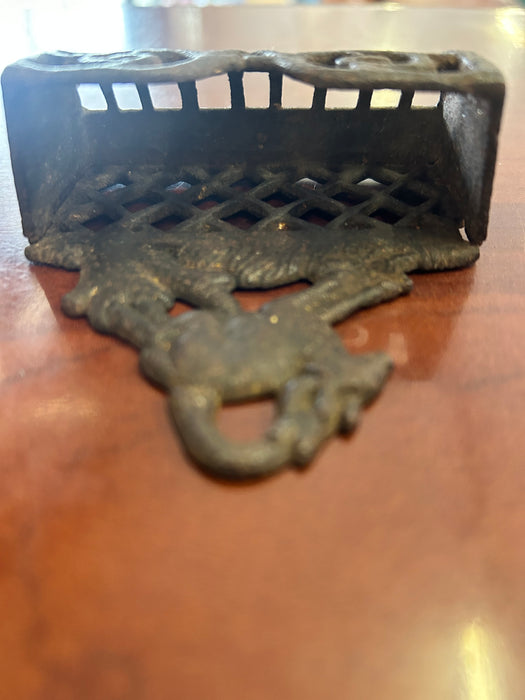 Antique billy goat cast iron match safe 33525