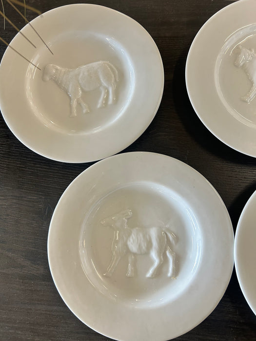 Set of 5 Bonjour salad plates 33529