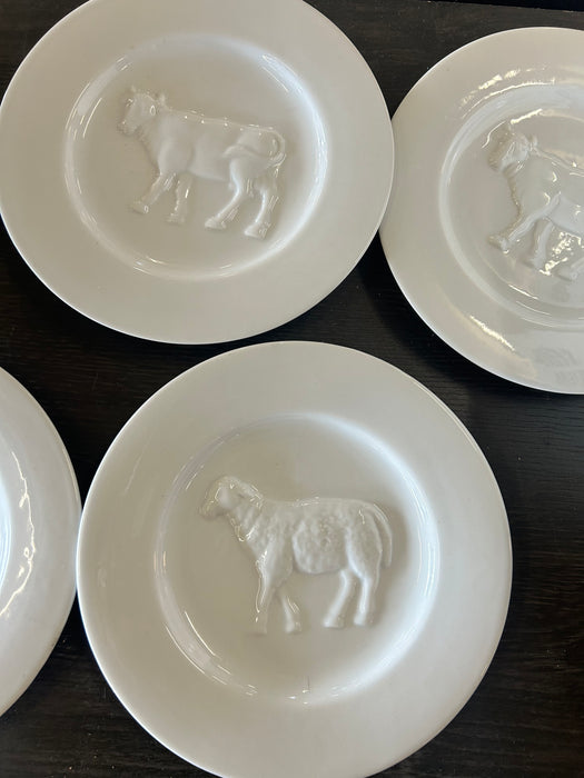 Set of 5 Bonjour salad plates 33529