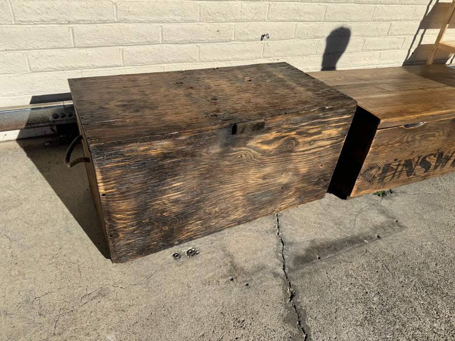 Sunsweet wooden storage hope chest with handles and sliding shelf 33548