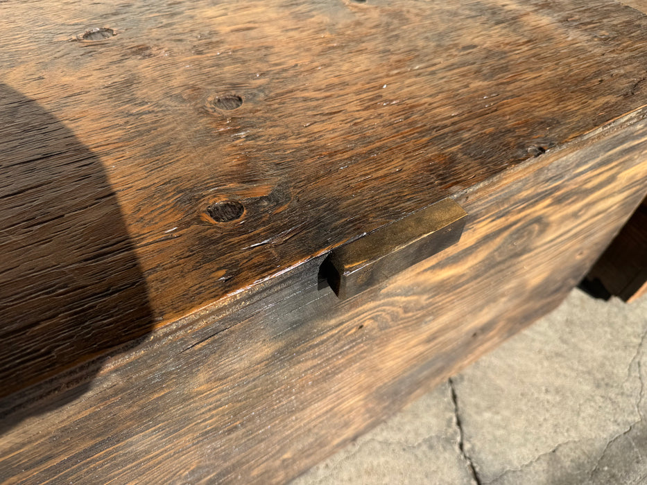 Sunsweet wooden storage hope chest with handles and sliding shelf 33548