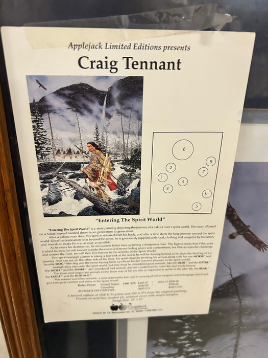 "Entering the spirit world" signed picture by Craig Tennant 34073
