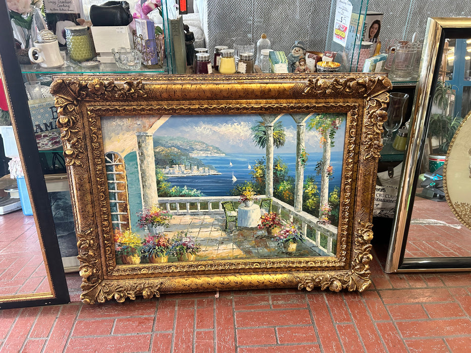 Mediterranean oceanside scene picture 34093