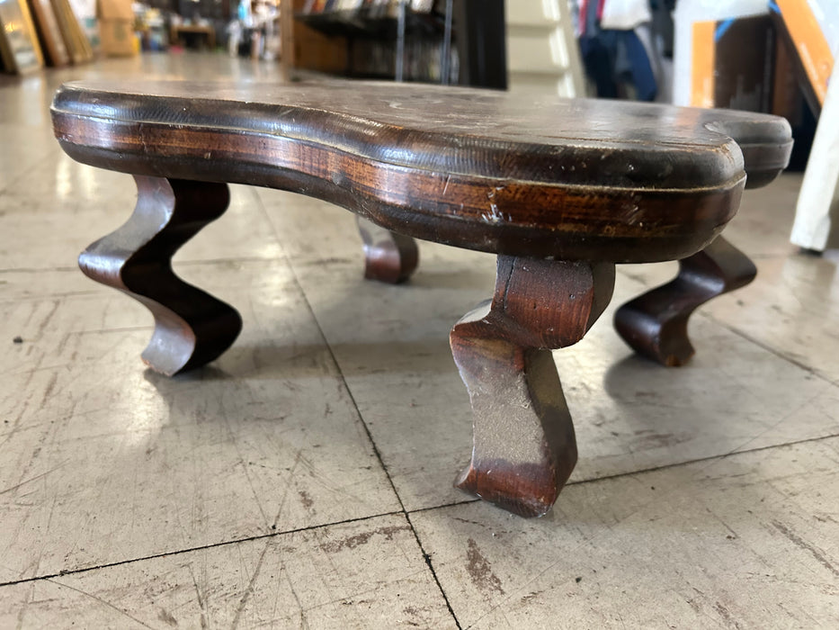 Small wooden clover shaped stool 34087