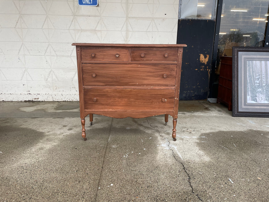 Wood 4 drawer dresser chest of drawers 33365