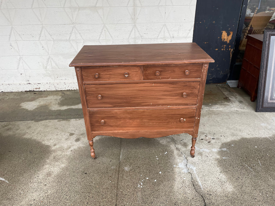 Wood 4 drawer dresser chest of drawers 33365