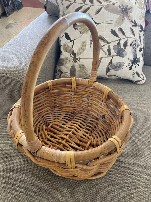Wood/wicker basket 31851