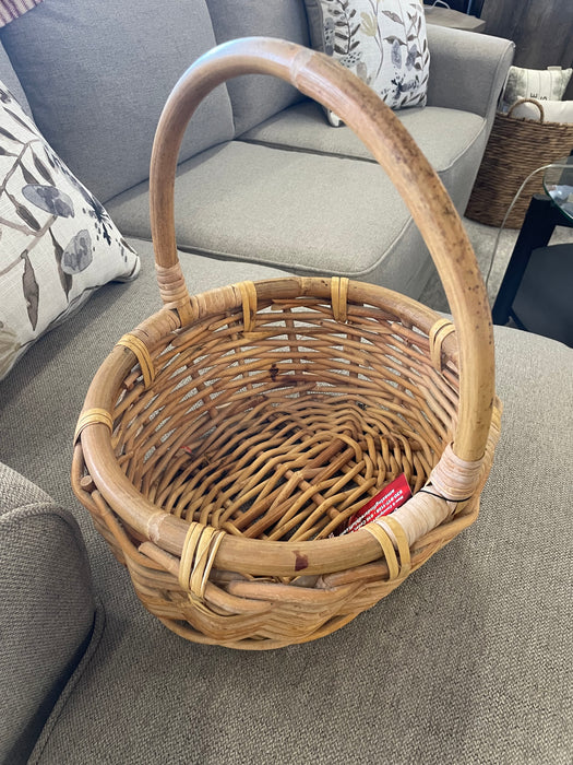 Wood/wicker basket 31851