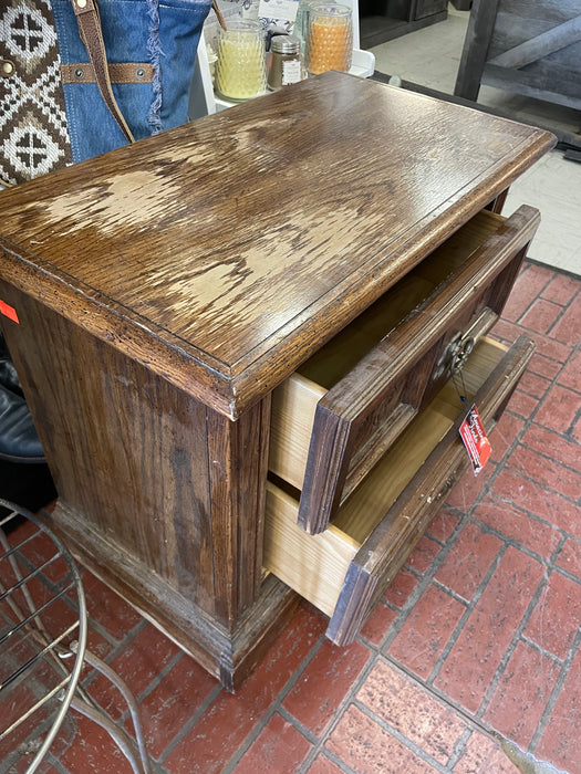 2 drawer wood nightstand 31861
