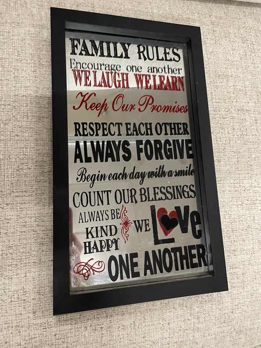 Family rules decor sign 31872