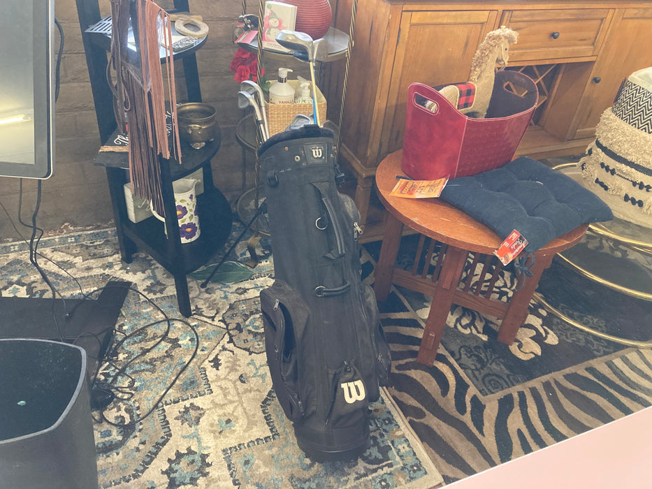 Ducks Unlimited golf bag with clubs 31875