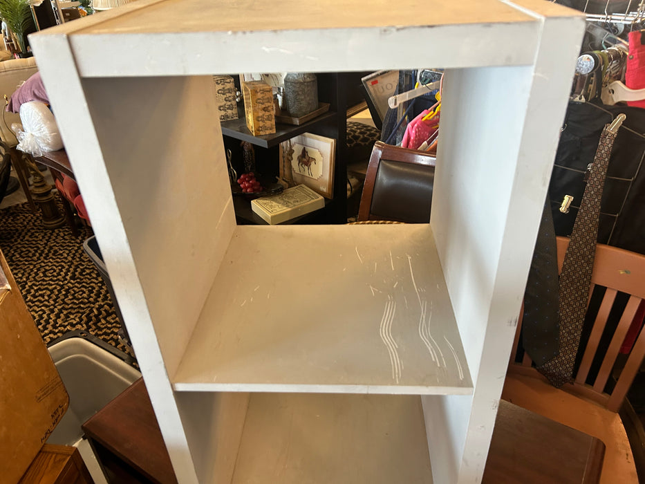 3 Tier white bookcase shelf 34127