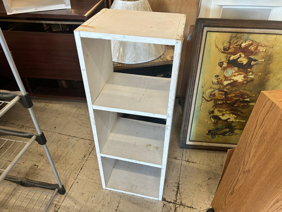 3 Tier white bookcase shelf 34127