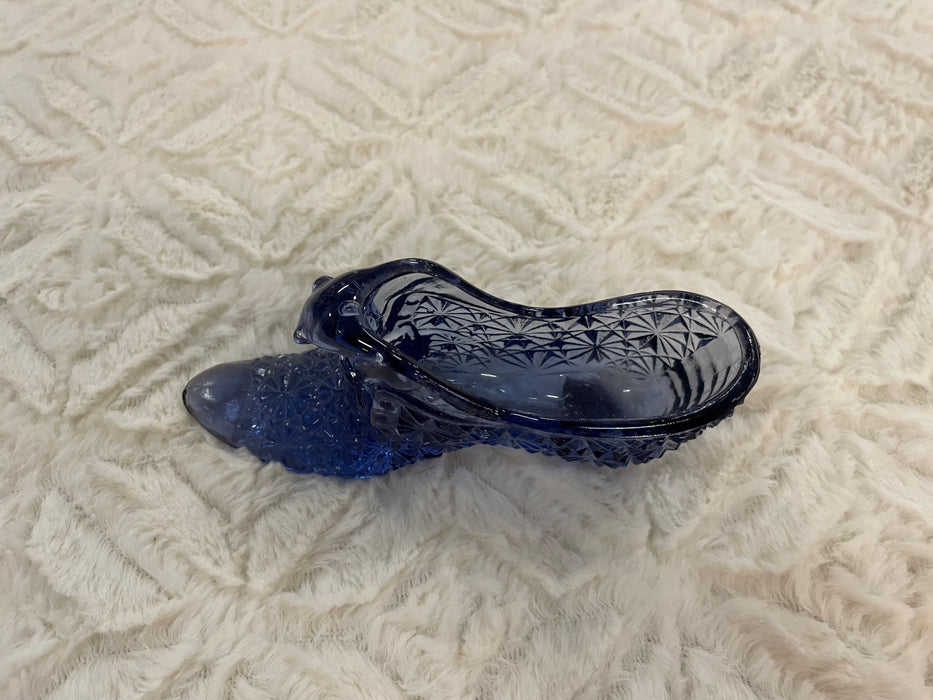 Fenton glass slipper cobalt blue 30383