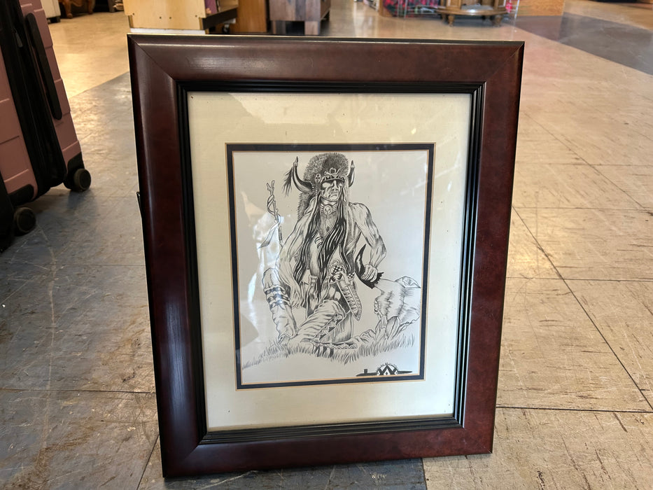 Native American "White Mountain" drawing picture 34153