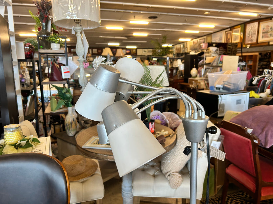 Adjustable multi-head floor standing lamp 34158