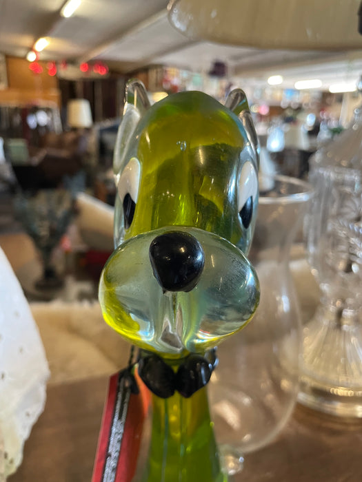 Mid Century 1960's murano glass dog figurine 31935