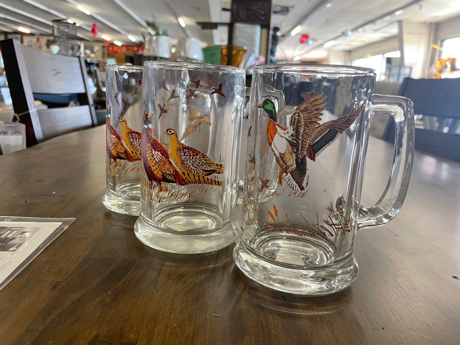 Vintage pheasant mug set of 3 31956