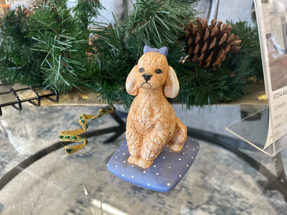 Franklin mint poodle dog figurine 31966