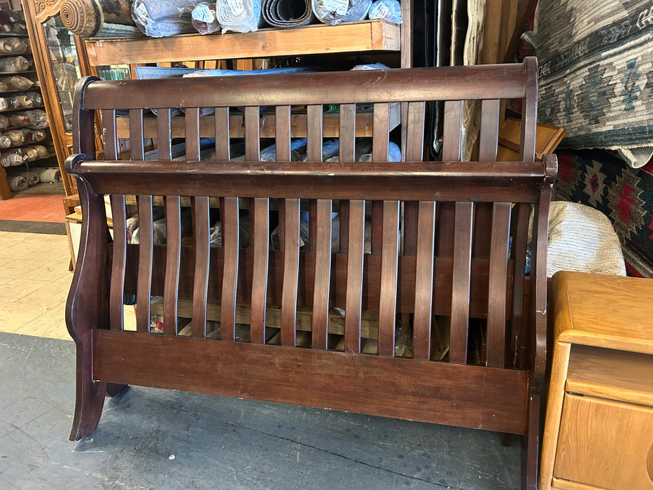 Queen sleigh style bed 34358