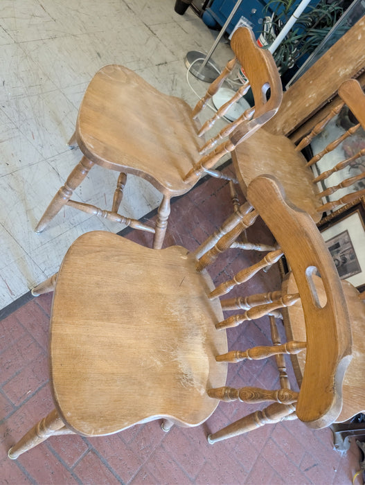 Wood curved back kitchen or dining chairs 34368