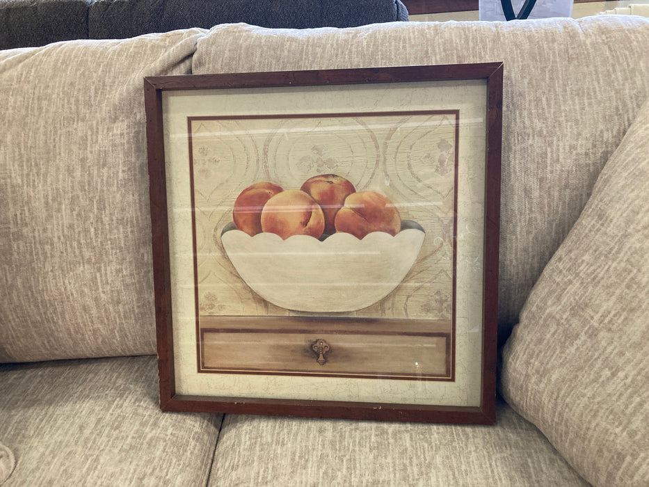 Bowl of peaches print 31117