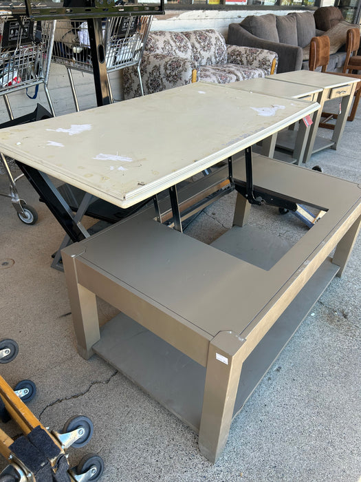 Two tone lift top coffee table 34296
