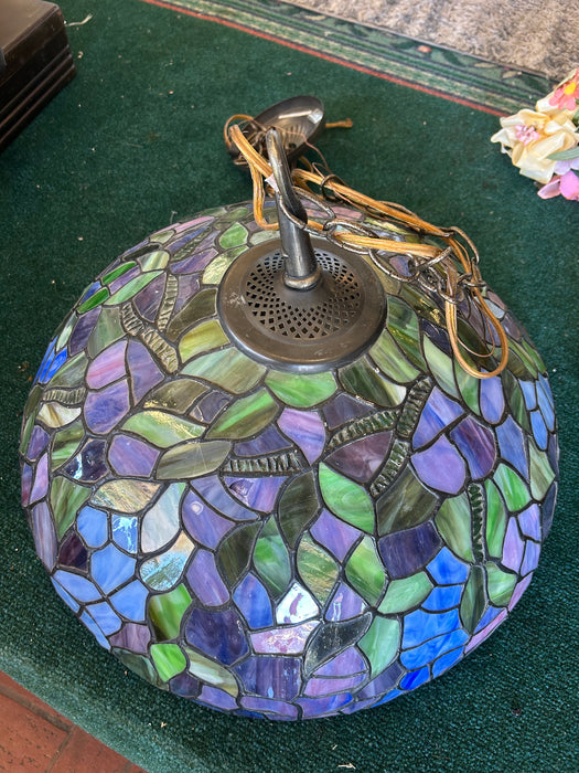 Stained glass light fixture/ Tiffany style swag lamp chandelier 34298