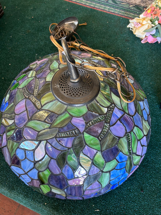 Stained glass light fixture/ Tiffany style swag lamp chandelier 34298
