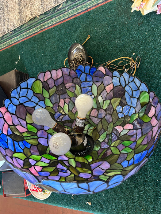 Stained glass light fixture/ Tiffany style swag lamp chandelier 34298
