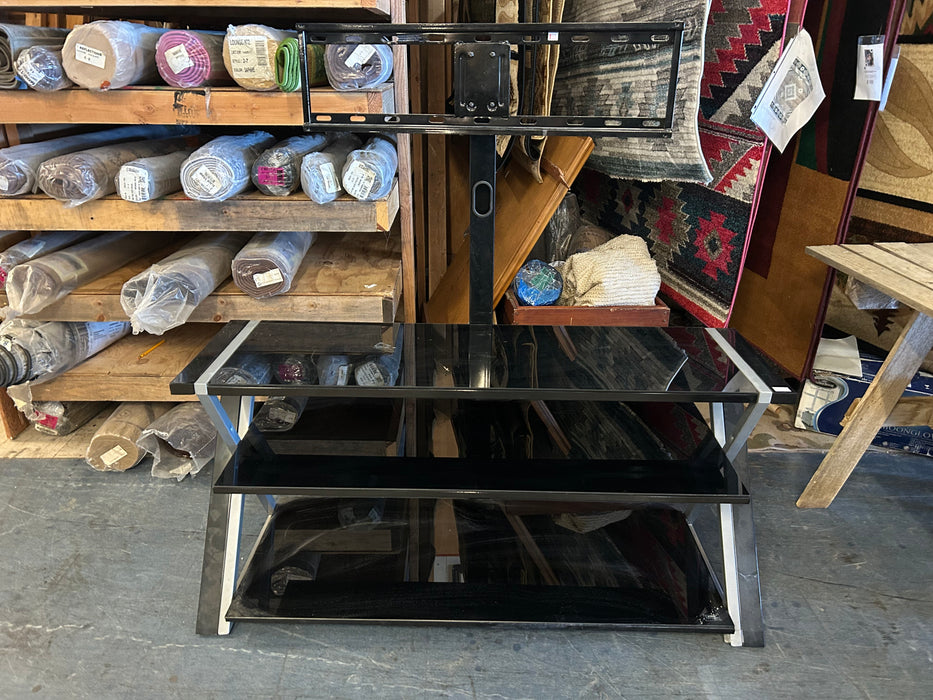 Black glass TV stand 34297